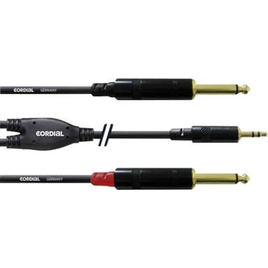 Cordial Audio Adapterkabel [1x Teleplugg 3.5 mm - 2x