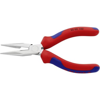 Elektronik och finmekanik Flat rundtång Rak 140 mm