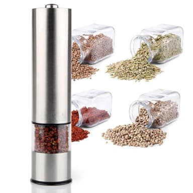 Elektrisk salt/pepparkvarn 2-pack Silver