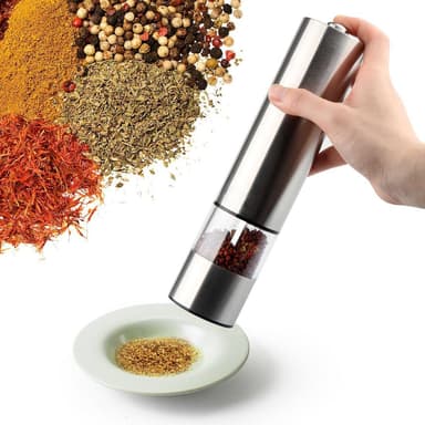 Elektrisk salt/pepparkvarn 2-pack Silver