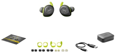 Jabra Elite Sport True Wireless in-ear hörlurar (lime) - Elgiganten