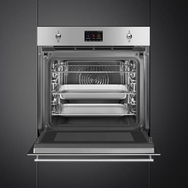 Smeg Serie Classic Inbyggnadsugn med mikro SO6303APX (rostfri)