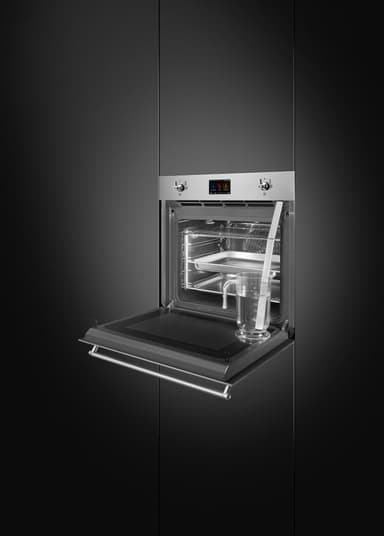 Smeg Serie Classic Inbyggnadsugn med mikro SO6303APX (rostfri)