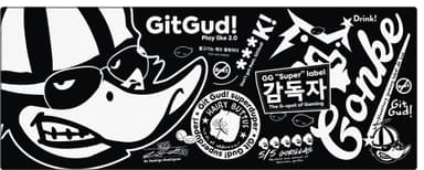 GITGUD! MOUSE PAD XXL STICKER BOMB - GITGUD