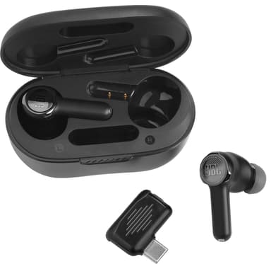 JBL Quantum True Wireless hörlurar (svart)