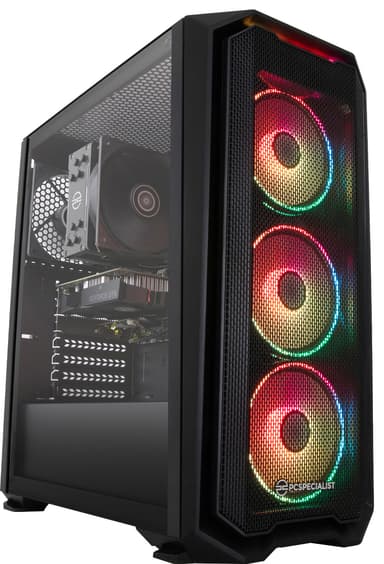 PCSpecialist Tornado R30 R3/8/512/GTX1650 stationär dator för gaming