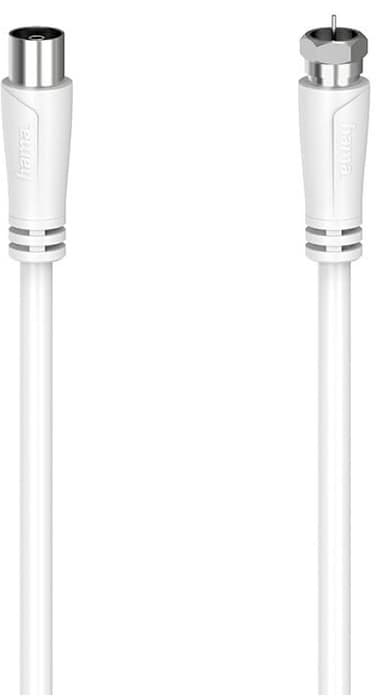 Hama SAT F-Coax 90dB antennkabel (vit, 3m)