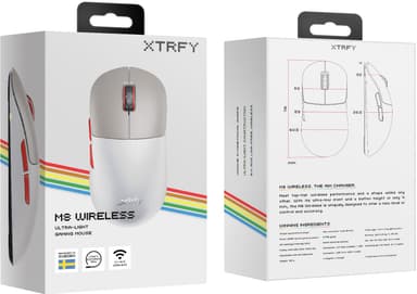 Xtrfy M8 trådlös gamingmus (retro)