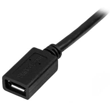 StarTech.com Micro-USB Förlängningskabel - M/F - 0,5 m, 0,5 m, Micro-U