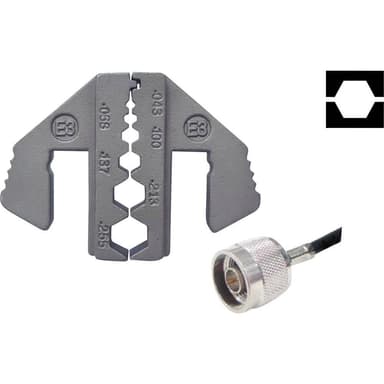 TOOLCRAFT PLE-0E6 Krympinsatser Crimpinsats för
