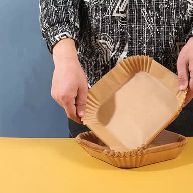 Delicious bakplåtspapper till airfryer - fyrkantiga BPS50 (50st)