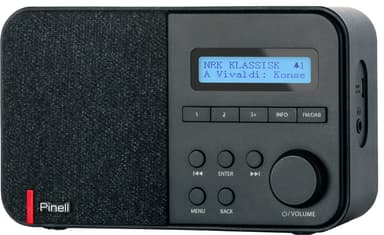 Pinell Supersound Mini bärbar DAB+/FM-radio