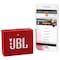 JBL GO trådlös högtalare (röd)