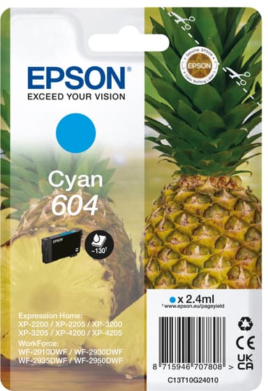 Epson 604 bläckpatron (cyan)