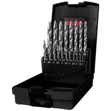 RUKO 259214RO HSS-G Spiralborrsats 19 delar DIN 338