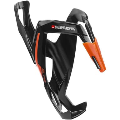 Elite Bottle Cage Custom Race+, Flaskställ Black/Orange