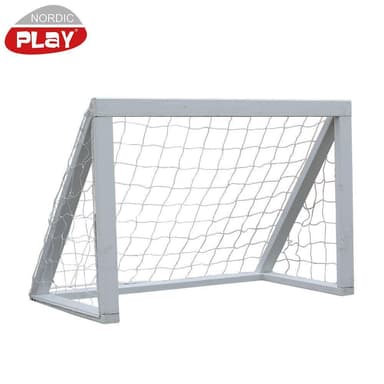 Nordic Play Fotbollsmål i trä 1,27 X 0,65 X 0,86 M, Vit, Fotboll