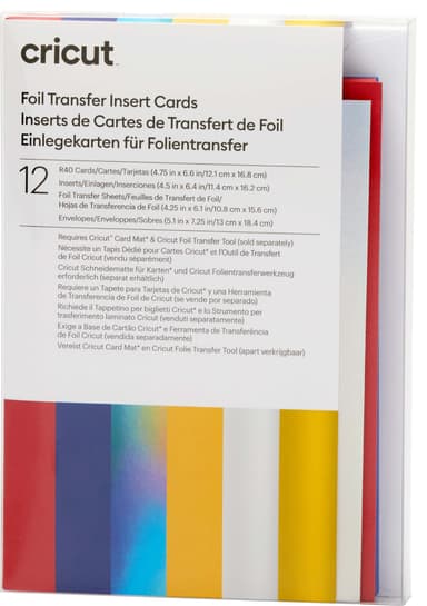 Cricut Foil-inläggskort 12-pack (Celebration)