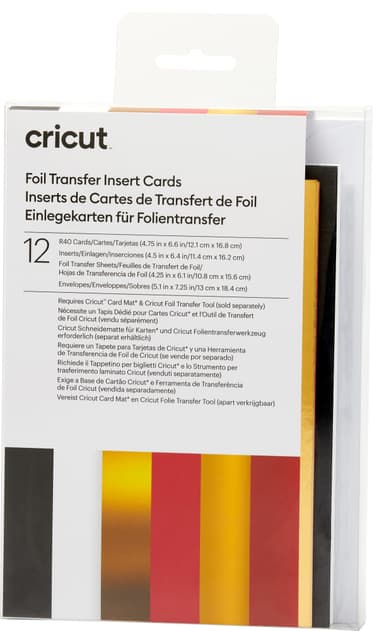 Cricut Foil-inläggskort 12-pack (Royal Flush)