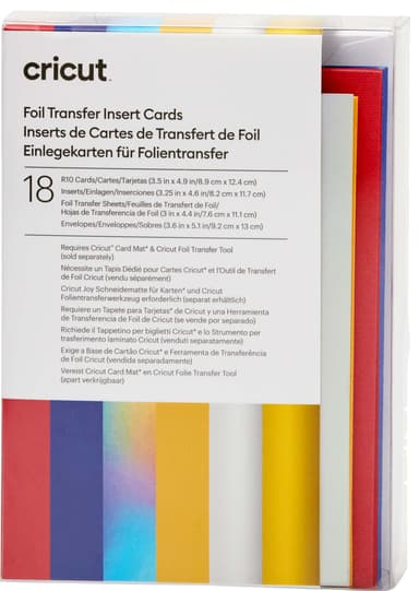 Cricut Foil-inläggskort 18-pack (Celebration)