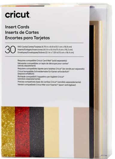 Cricut instickskort 30-pack (Glitz och Glam)