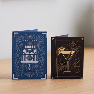 Cricut Joy A6 Foil insättningskort 8st (celebration)