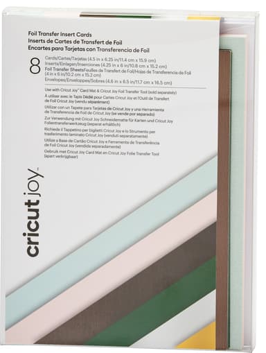 Cricut Joy A6 Foil insättningskort 8st (forest)