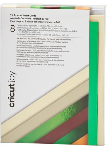 Cricut Joy A6 Foil insättningskort 8st (cameron)
