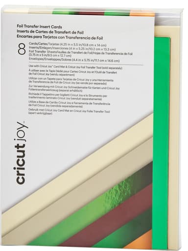 Cricut Joy A2 Foil insättningskort 8st (cameron)