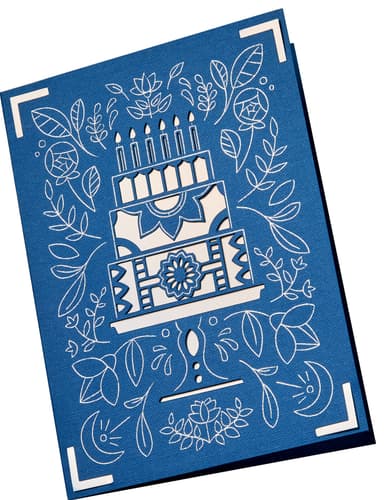 Cricut Joy A6 Foil insättningskort 8st (celebration)