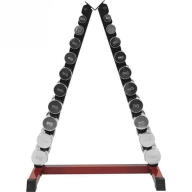 Gorilla Sports Kromhantlar och Hantelställ - Paket 110kg