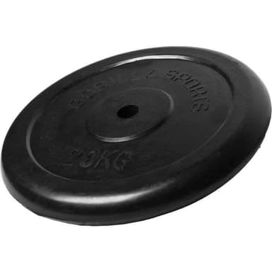 Gorilla Sports Viktskivor GUMMI Gjutjärn 20 kg