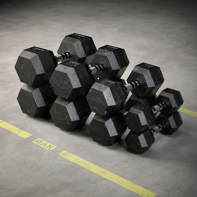 Oak Equipment Hex Hantelpaket 5-20kg, Paket hantlar -Hex