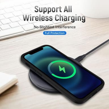 iPhone 14 Plus Hybrid skal med Finger Ring & Metall Plåt - Svart