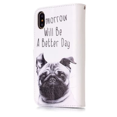 iPhone X / XS Fodral 9 Kortplatser - Pug