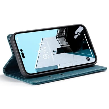 CASEME Plånboksfodral iPhone 14 Pro Max - Blå