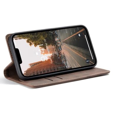 CASEME Plånboksfodral iPhone 14 Plus - MörkBrun