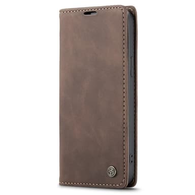 CASEME Plånboksfodral iPhone 14 - MörkBrun