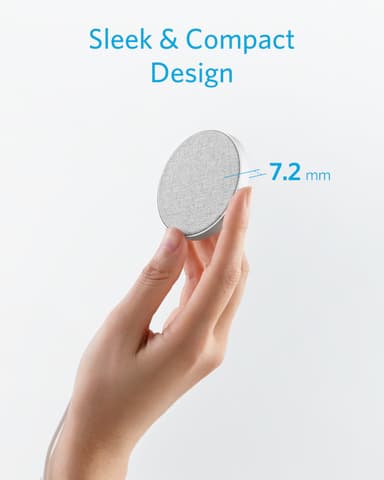 Anker PowerWave II Magnetic Pad trådlös laddare (silver)