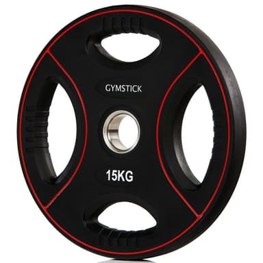 Gymstick Pro PU Weight Plate, Viktskiva Gummerad 15 kg