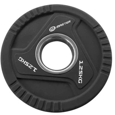 Master Fitness PU Plates Pro, Viktskiva Gummerad 1,25 kg