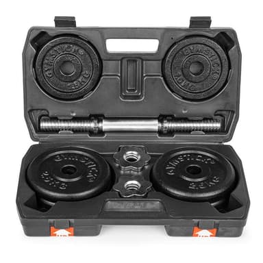 Gymstick Adjustable Dumbbell Set, Hantelset 15 kg