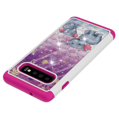 Samsung Galaxy S10 TPU-Skal Armor Extra Tåligt - Elephants