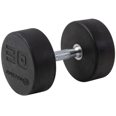 Master Fitness Hantel Premium, Hantlar Gummi 30 kg