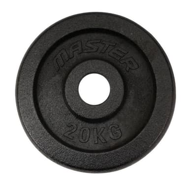 Master Fitness Skolvikt 30 mm, Viktskivor Järn 20 kg