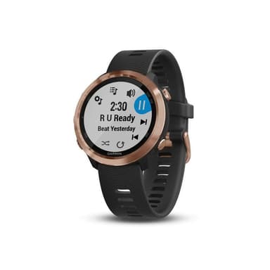 Garmin Forerunner® 645 Music, Pulsklocka Roséguldfärgad med svart band