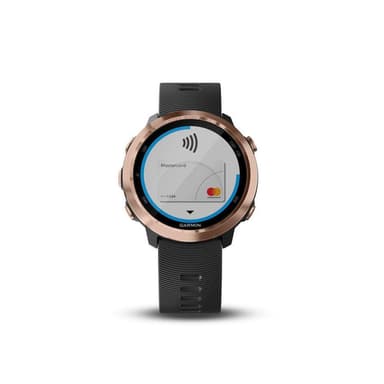 Garmin Forerunner® 645 Music, Pulsklocka Roséguldfärgad med svart band