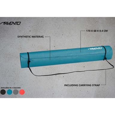 vidaXL Tränings/yogamatta basic svart