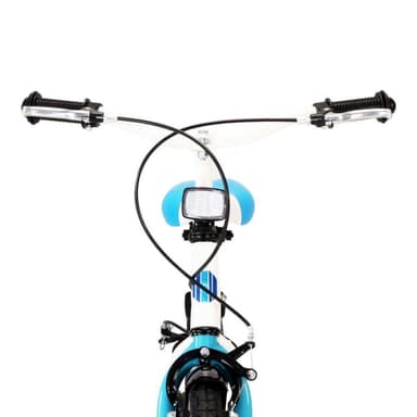 vidaXL Barncykel 20 tum blå och vit