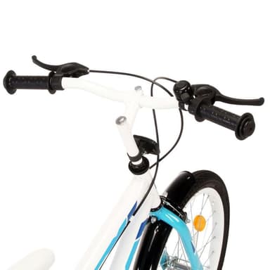 vidaXL Barncykel 18 tum blå och vit